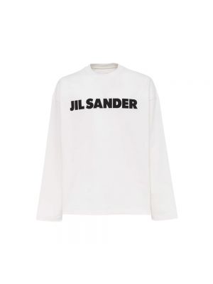 Bluza bawełniana Jil Sander biała