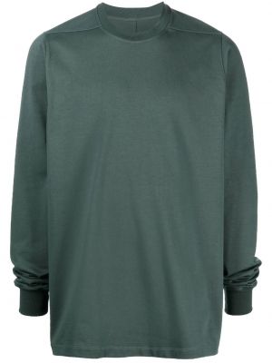 Sweatshirt mit rundhalsausschnitt aus baumwoll Rick Owens grün
