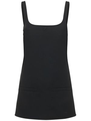 Mini šaty Courrèges černé