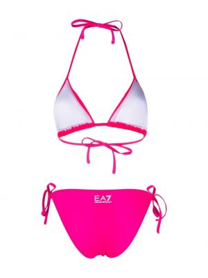 Einfarbiger bikini Ea7 Emporio Armani pink