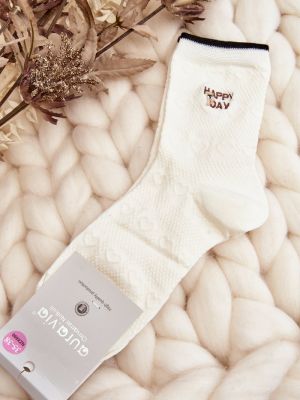 Κάλτσες με επιγραφή Kesi λευκό