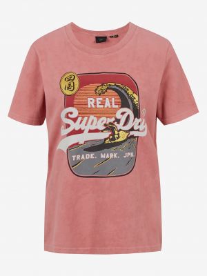 Koszulka Superdry różowa
