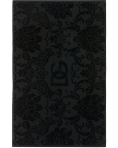 Albornoz de algodón Dolce & Gabbana negro