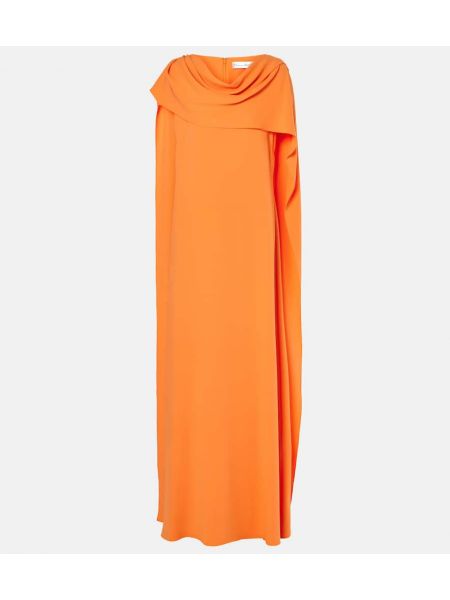 Silke maxi kjole Oscar De La Renta orange