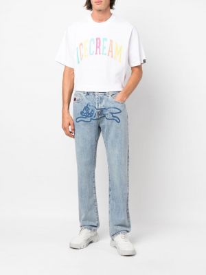 Straight jeans mit print Icecream