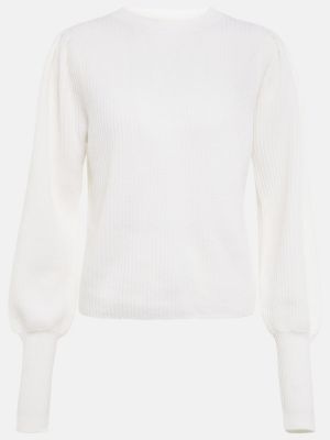 Pull en cachemire Jardin Des Orangers blanc