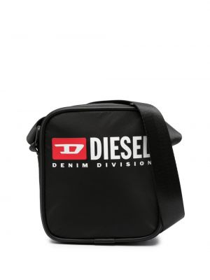 Taška s potlačou Diesel čierna