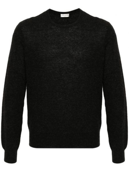 Pletený sveter Saint Laurent sivá