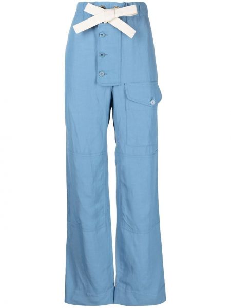 Kalhoty Stella Mccartney, modrá