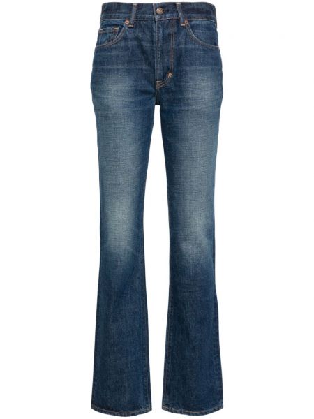 Straight fit džíny Tom Ford modré
