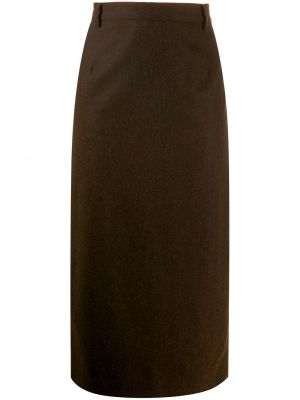 Falda midi ajustada A.n.g.e.l.o. Vintage Cult marrón