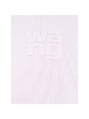 Sudadera con capucha de algodón elegante Alexander Wang blanco