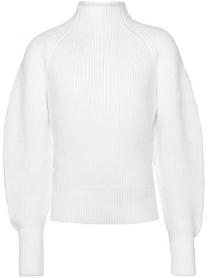 Вълнен пуловер Ferragamo бяло