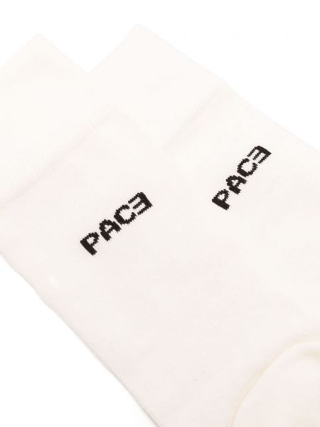 Žakárové ponožky Pace bílé