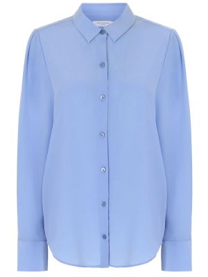 Шелковая блузка Equipment голубая