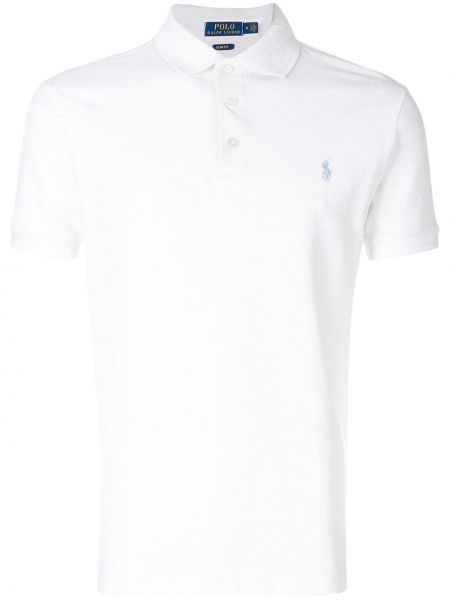Поло тениска slim Polo Ralph Lauren бяло