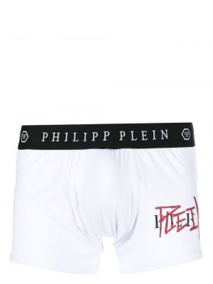 Trykt boksershorts Philipp Plein hvit