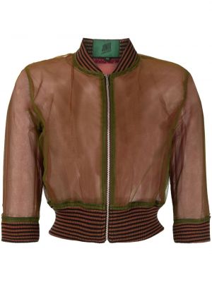 Giacca bomber trasparente Jean Paul Gaultier Pre-owned marrone