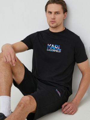 Karl Lagerfeld rövidnadrág fekete, férfi
