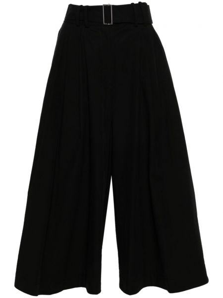 Bavlnené široké nohavice Studio Nicholson čierna