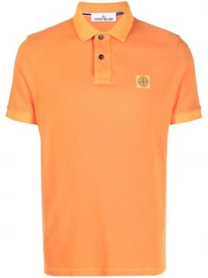 Polo marškinėliai Stone Island oranžinė
