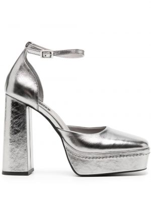 Pantofi cu toc Senso argintiu