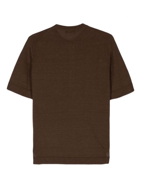 Marškinėliai Dell'oglio ruda