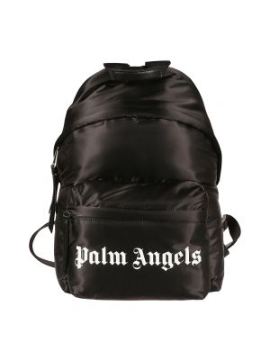 Plecak z nadrukiem Palm Angels czarny