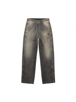 Proste jeansy relaxed fit Diesel szare
