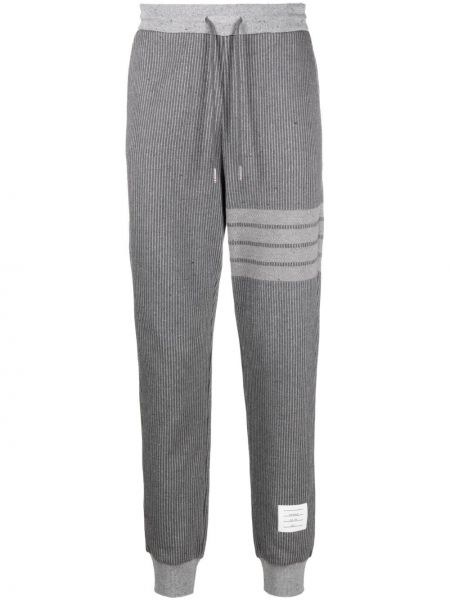 Плетени спортни панталони Thom Browne сиво
