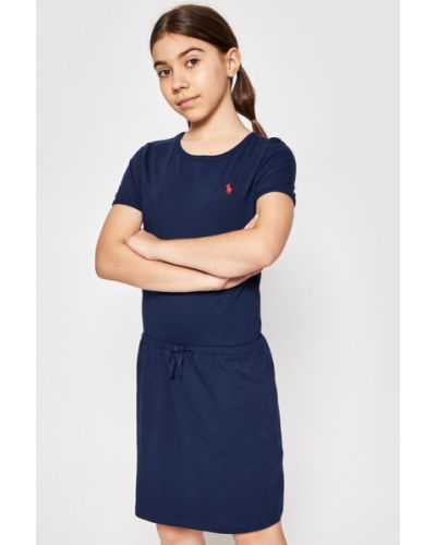 Polo Ralph Lauren Hétköznapi ruha Tie Frnt Drs 313833945008 Sötétkék Regular Fit
