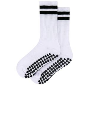 Chaussettes à rayures Wellbeing + Beingwell blanc