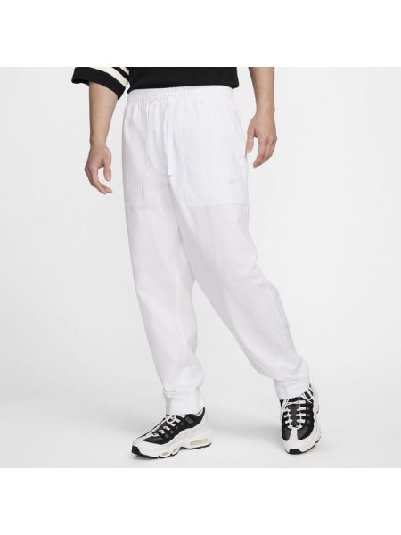 Pantaloni in tessuto Nike bianco
