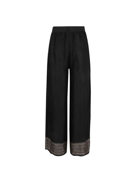 Pantalones de seda Obidi negro