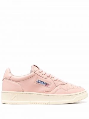 Dantel bağcıklı sneaker Autry pembe