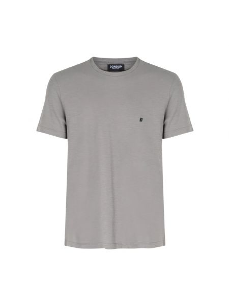 Jersey t-shirt mit kurzen ärmeln Dondup grau