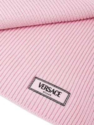 Vlněný šál Versace růžový