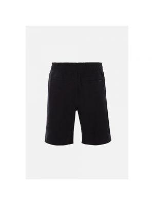 Pantalones cortos con bordado oversized Saint Laurent negro