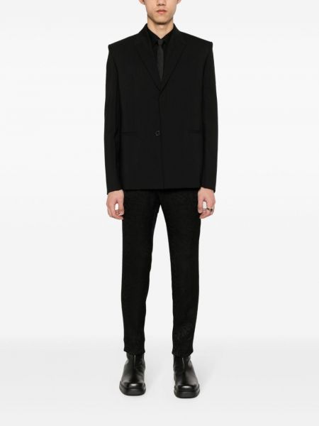 Spodnie slim fit Karl Lagerfeld czarne