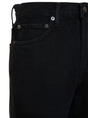 Bavlnené džínsy Agolde čierna