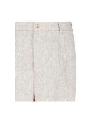 Pantalones ajustados de lino Dolce & Gabbana beige