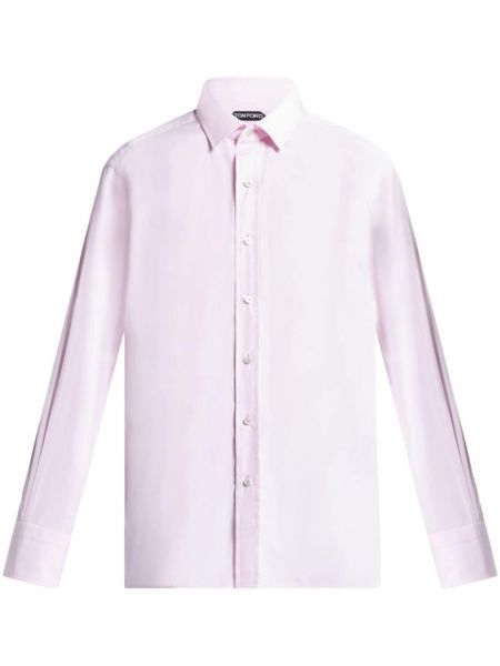 Bavlnená košeľa Tom Ford ružová