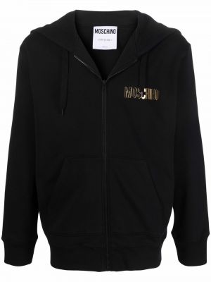 Zip hettegenser Moschino svart