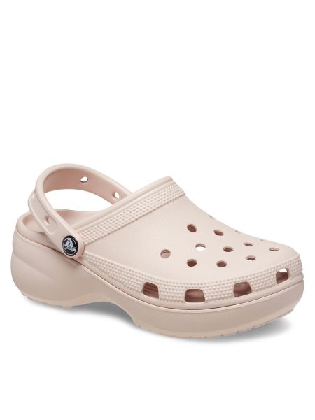 Sandale cu platformă Crocs roz