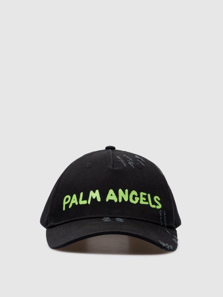 Чорна кепка з принтом Palm Angels
