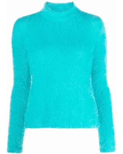 Jersey de cuello vuelto de tela jersey Stella Mccartney azul