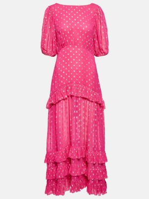 Μάξι φόρεμα Rixo ροζ