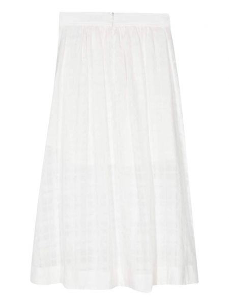 Plisované midi sukně A.p.c. bílé