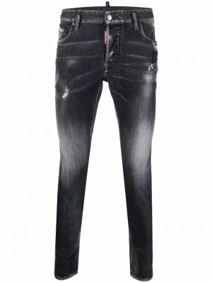 Skinny fit-jeans Dsquared2 svart