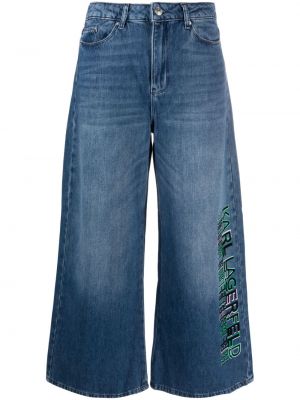 Voľné džínsy Karl Lagerfeld Jeans modrá